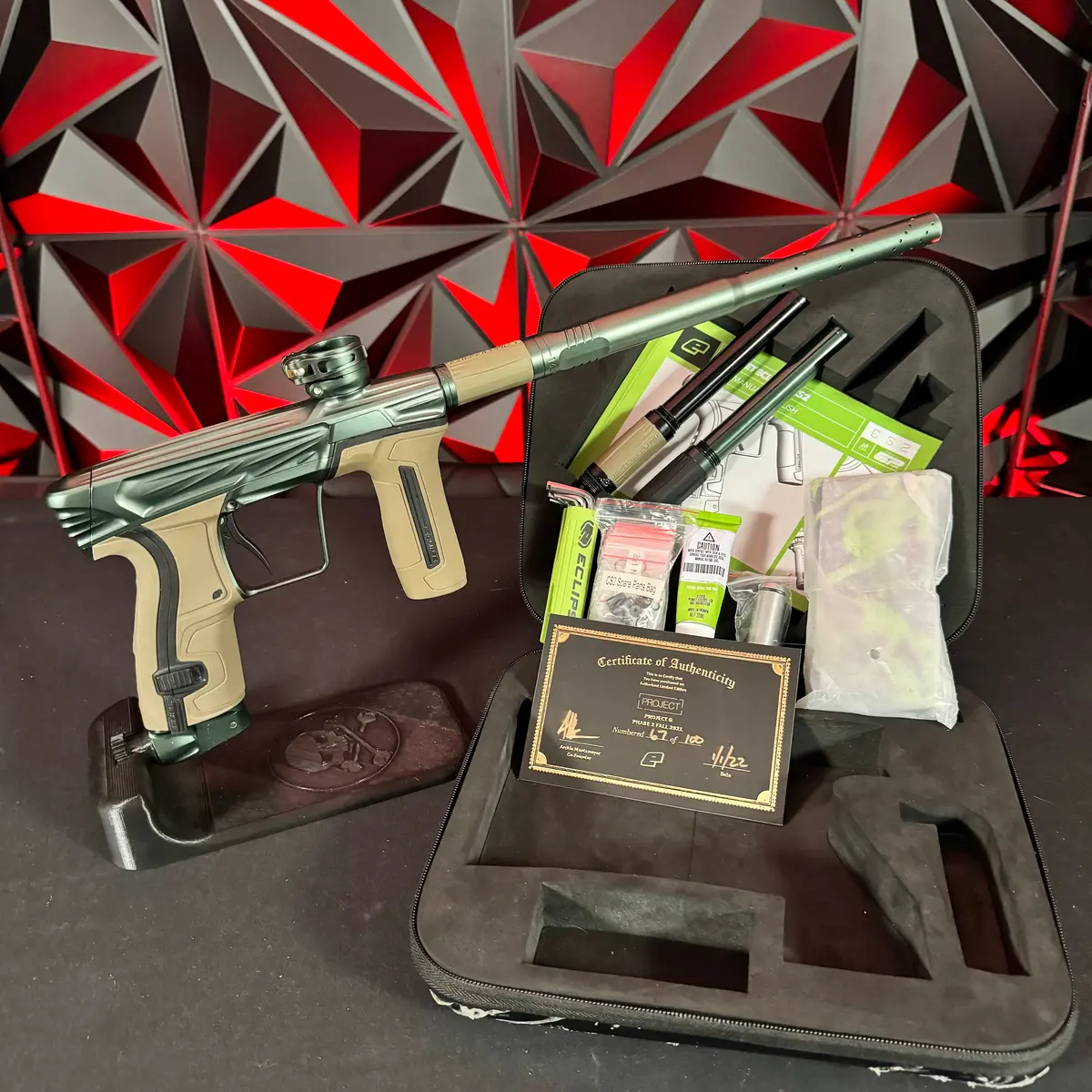 Used Planet Eclipse Cs2 Project G Paintball Gun - Jade #67/100 1