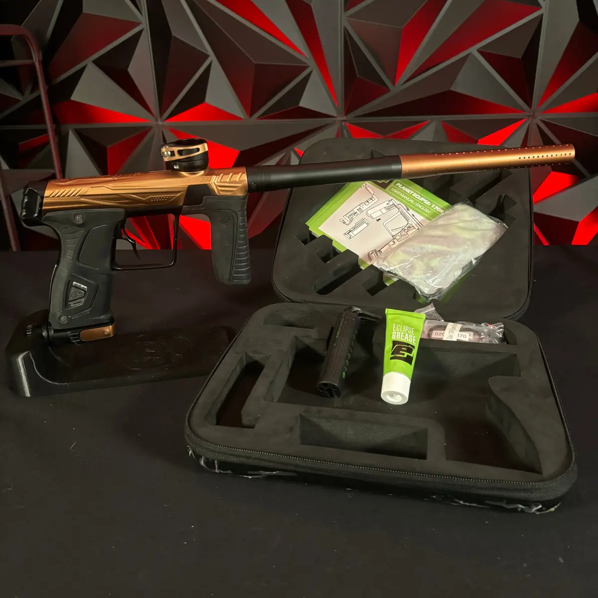 Used Hk Army Gtek 170R Paintball Gun - Bronze/Black W/ Infamous Deuce Trigger 1