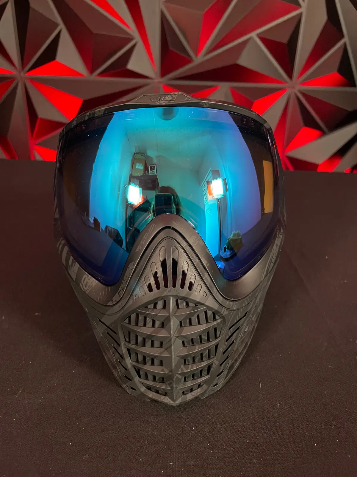 Used Virtue Vio Contour 2 Paintball Mask - Graphic Black W/Soft Goggle Bag 1
