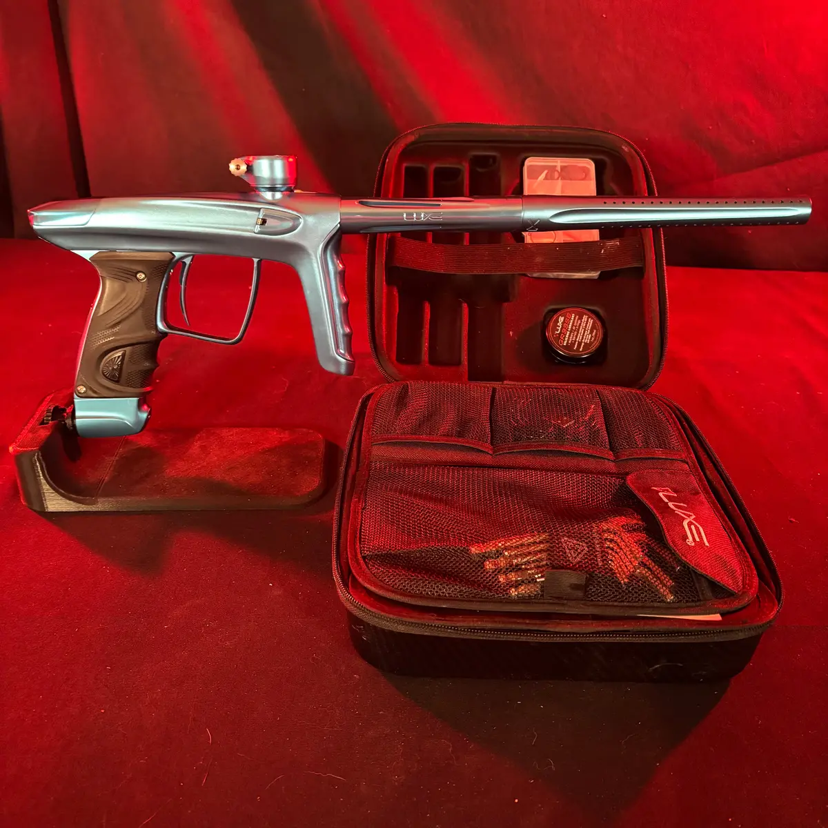 Used Dlx Luxe Tm40 Paintball Gun - Dust Blue/Polished Blue 1