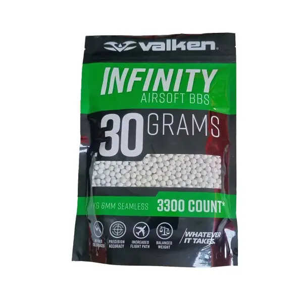 Valken Infinity 0.30G 3,300Ct Airsoft Bbs (1Kg) 1