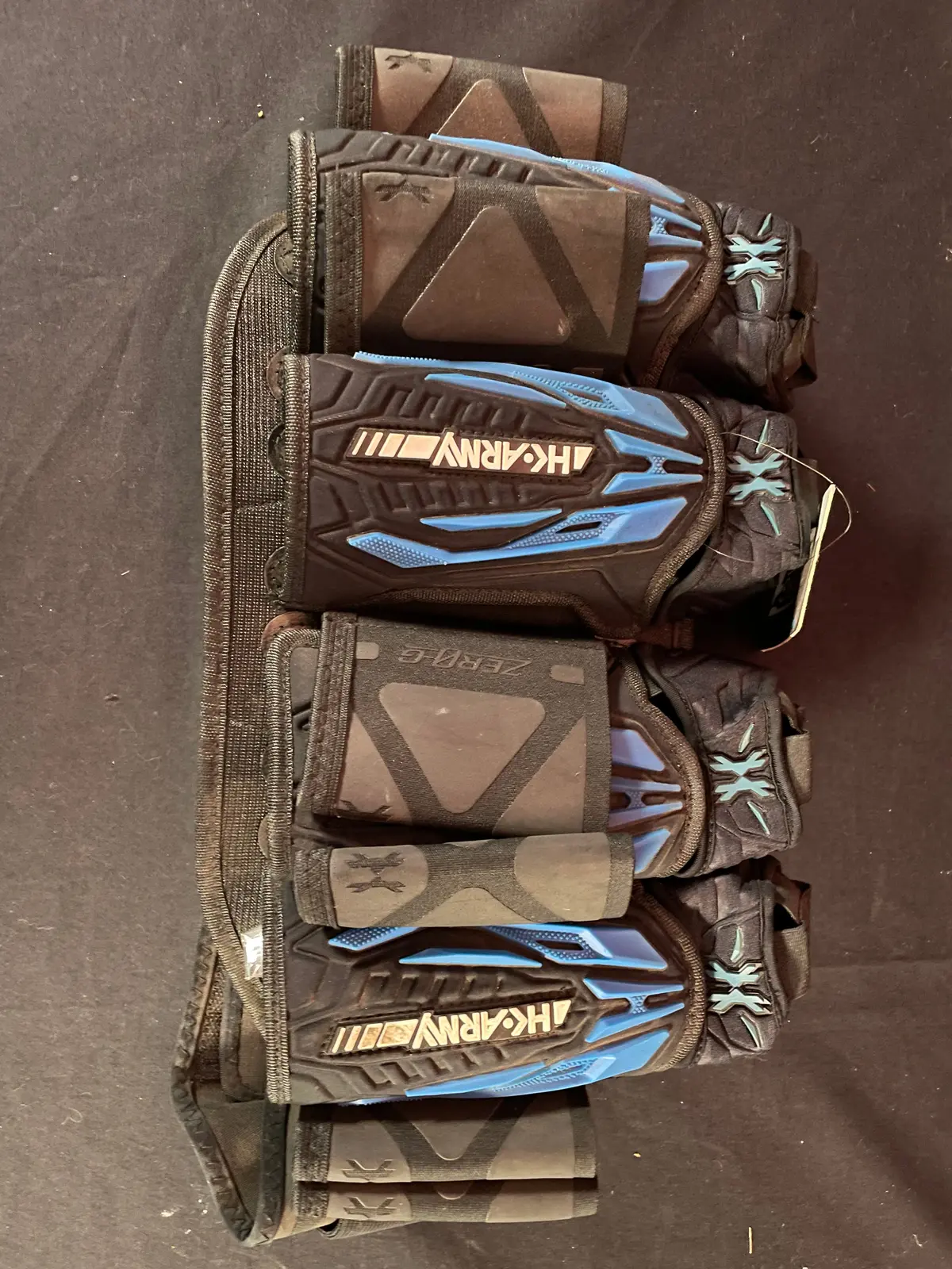 Used Hk Army Zero G (4 + 3) Harness - Black/Blue 1