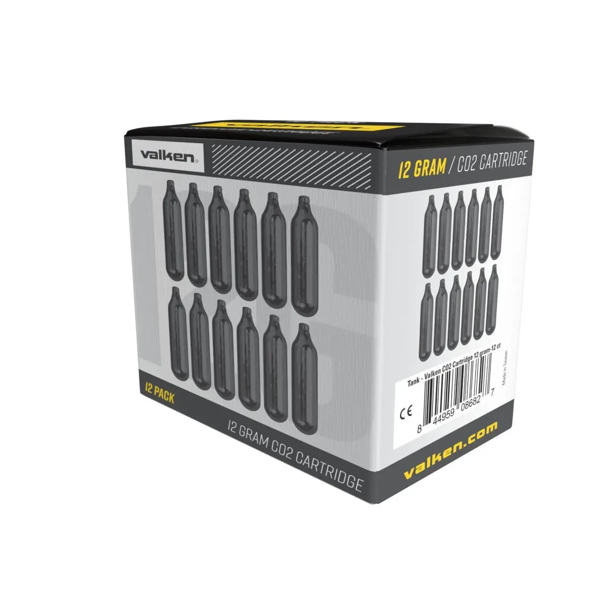 Valken 12 Gram Co2 Cartridges - 12 Count 1