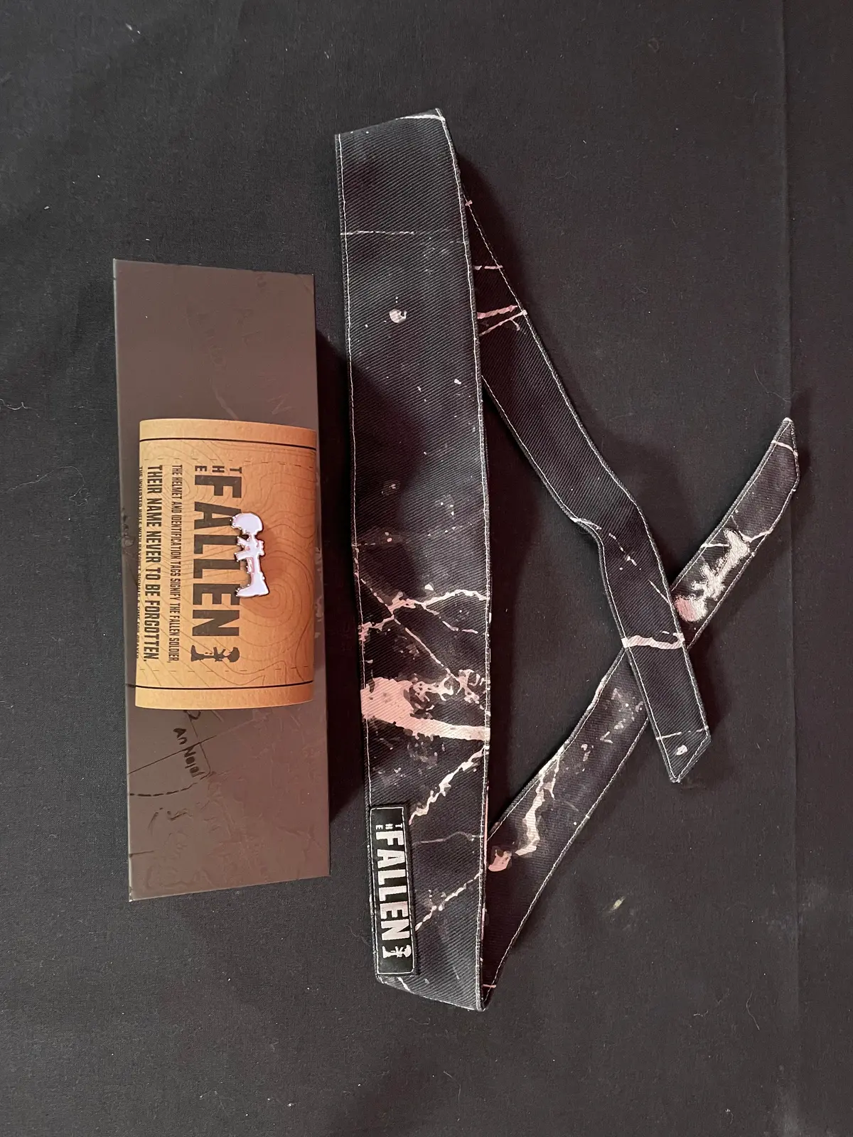 Used Sacrifice Series Battlefield Cross Paintball Headband - "The Fallen" #18 Of 300 1