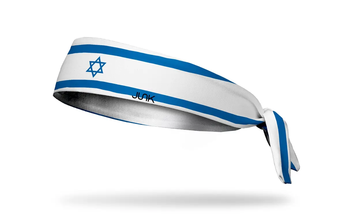 Israel Flag Flex Tie Headband 1