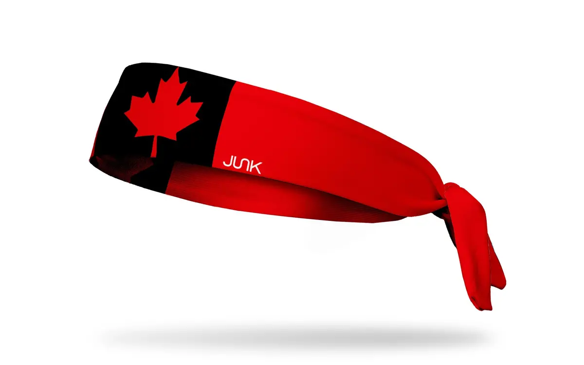 Canadian Blackout Tie Headband 1