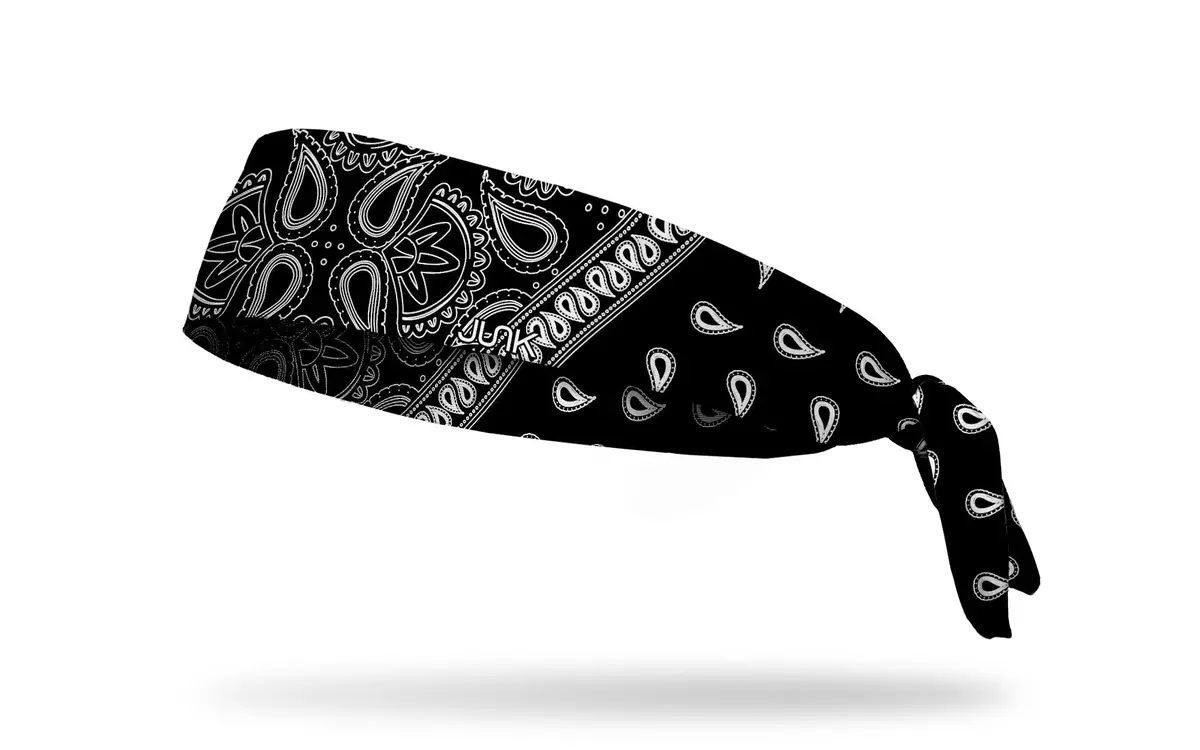 Black Lightning Flex Tie Headband 1