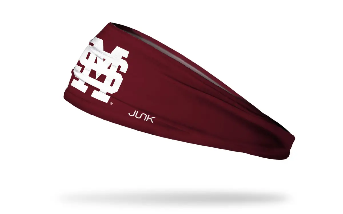 Mississippi State University: Baseball Maroon Big Bang Lite Headband 1