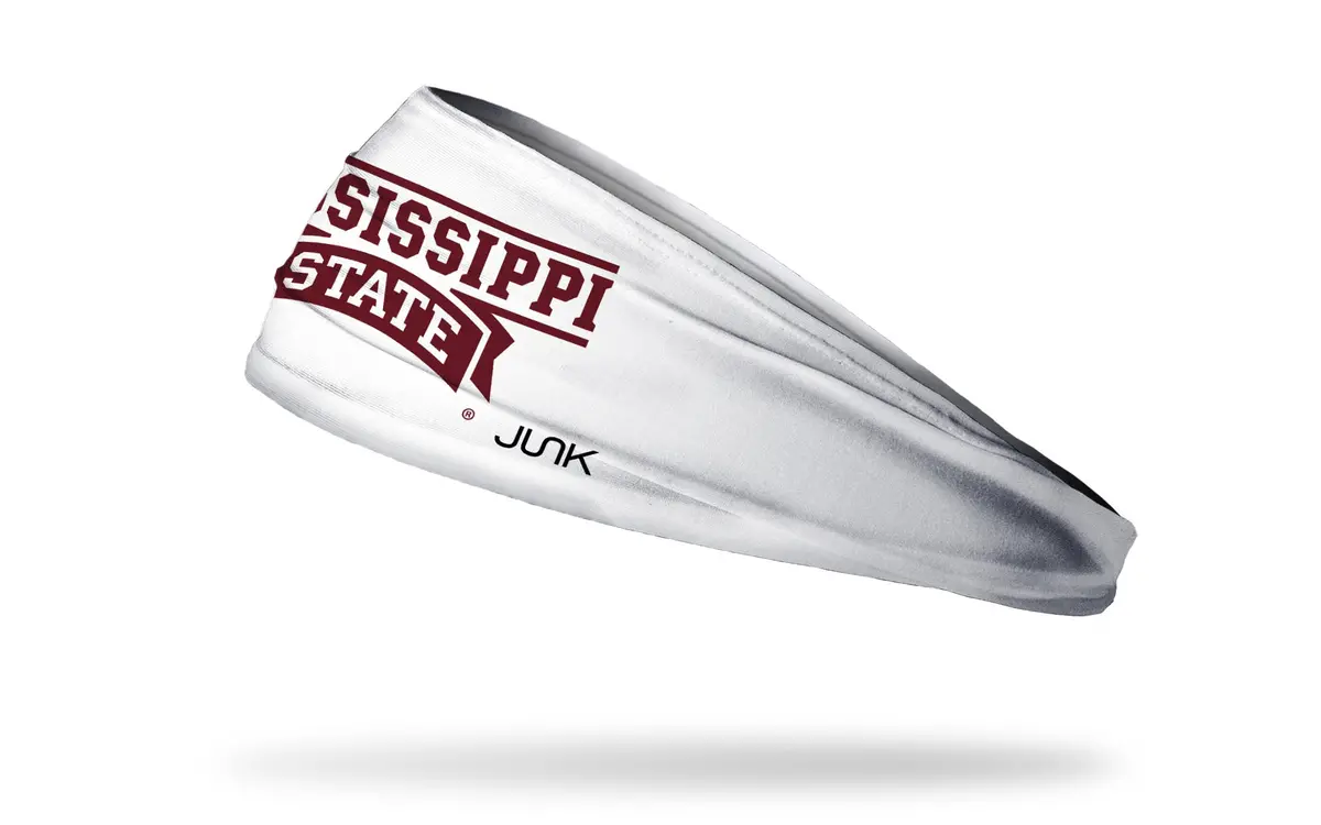 Mississippi State University: Wordmark White Big Bang Lite Headband 1