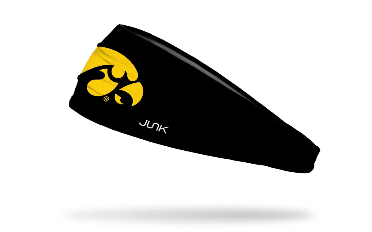 University Of Iowa: Tiger Hawk Black Big Bang Lite Headband 1