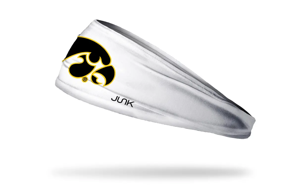 University Of Iowa: Tiger Hawk White Big Bang Lite Headband 1