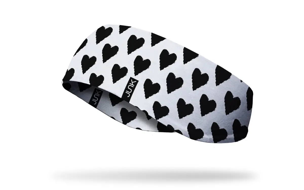 Black Heart Ear Warmer 1