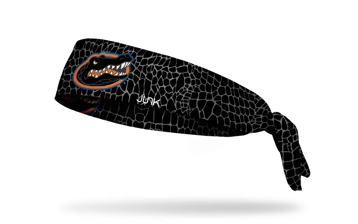 University Of Florida: Gator Skin Black Flex Tie Headband 1