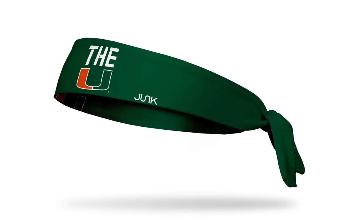 University Of Miami: The U Flex Tie Headband 1