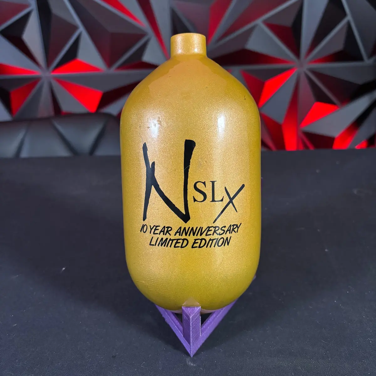 Used Ninja Slx 68/4500 Paintball Tank - Gold/Black Bottle Only 1