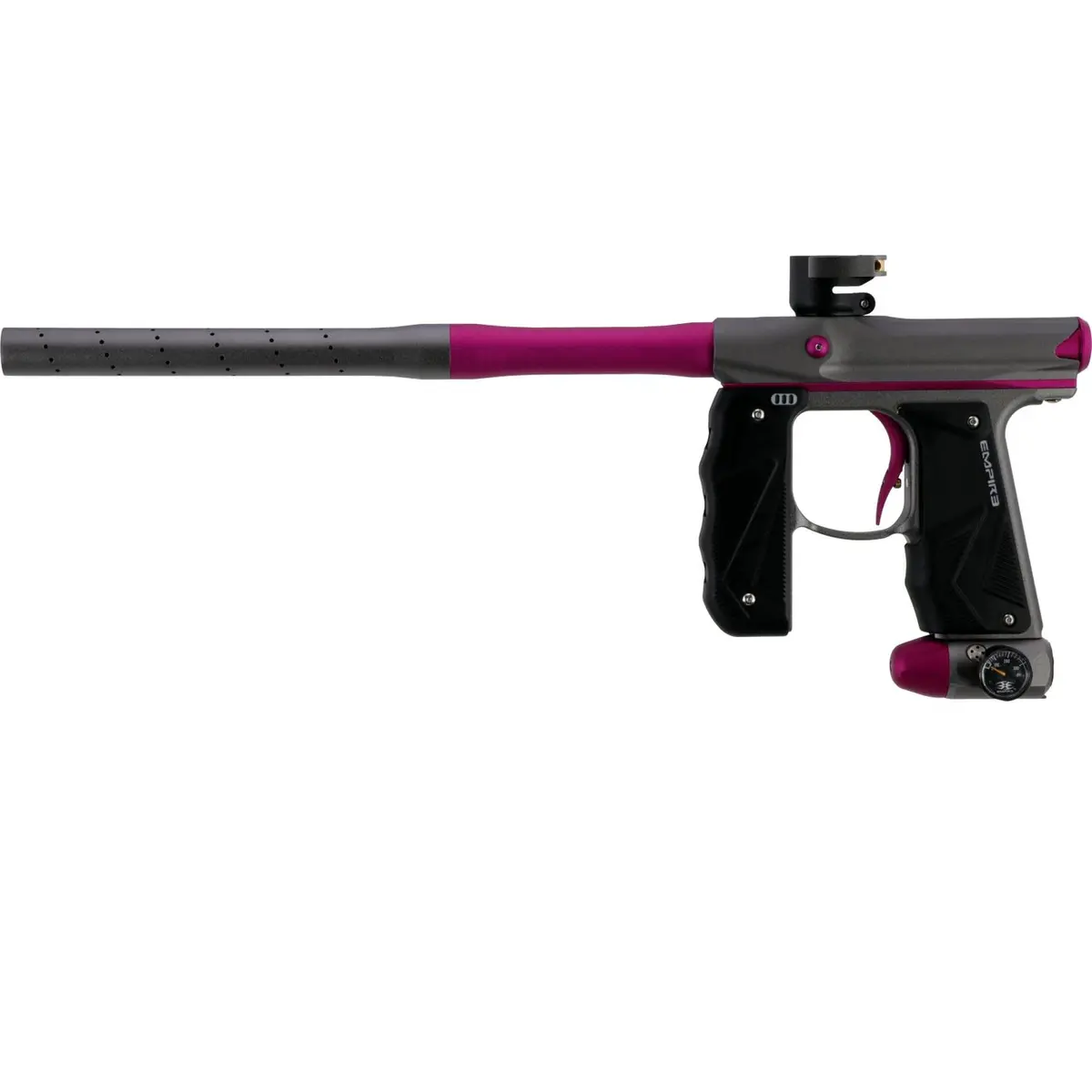 Empire Paintball Mini Gs Marker W/ 2 Piece Barrel - Dust Gray/Dust Pink 1