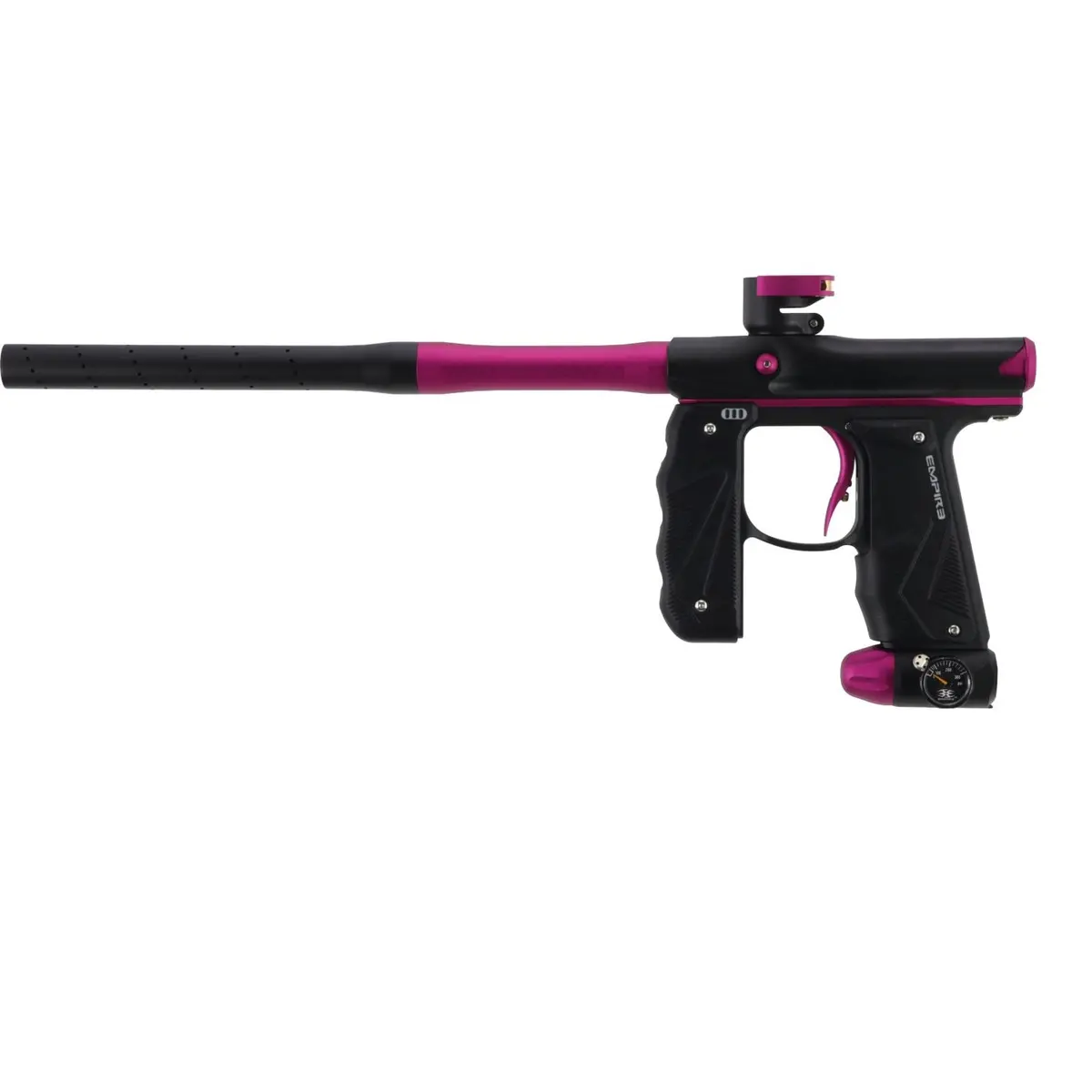 Empire Paintball Mini Gs Marker W/ 2 Piece Barrel - Dust Black/Dust Pink 1
