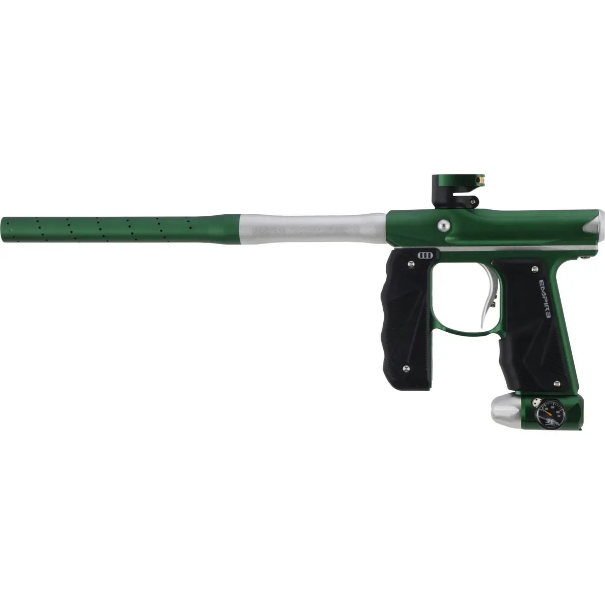 Empire Paintball Mini Gs Marker W/ 2 Piece Barrel - Dust Green/Dust Silver 1