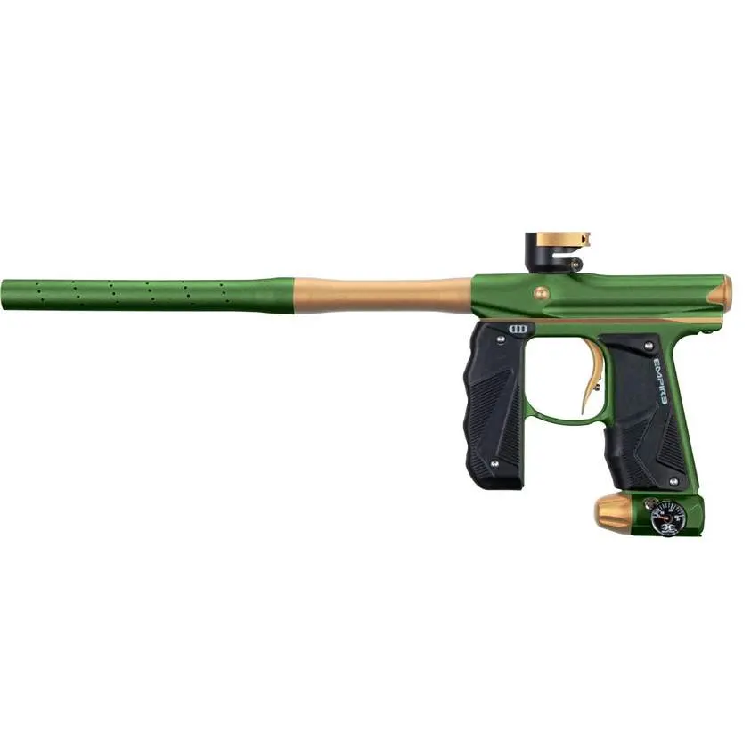 Empire Paintball Mini Gs Marker W/ 2 Piece Barrel - Dust Olive / Tan 1