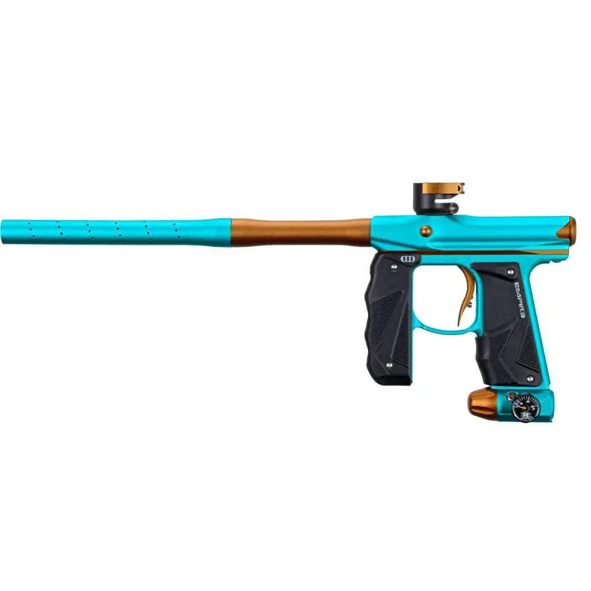 Empire Paintball Mini Gs Marker W/ 2 Piece Barrel - Dust Aqua / Orange 1