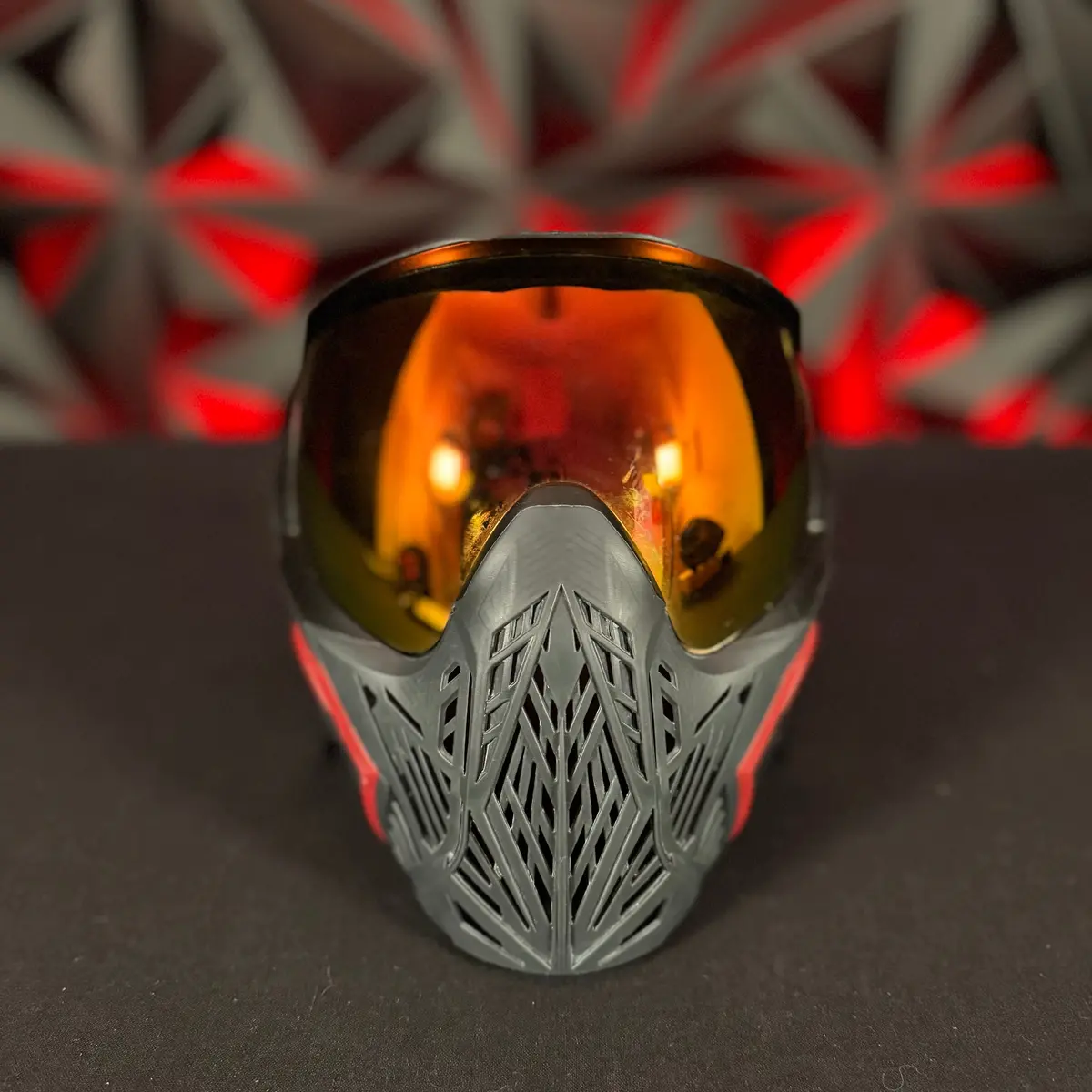 Used Bunker Kings Cmd Paintball Mask - Black Demon 1