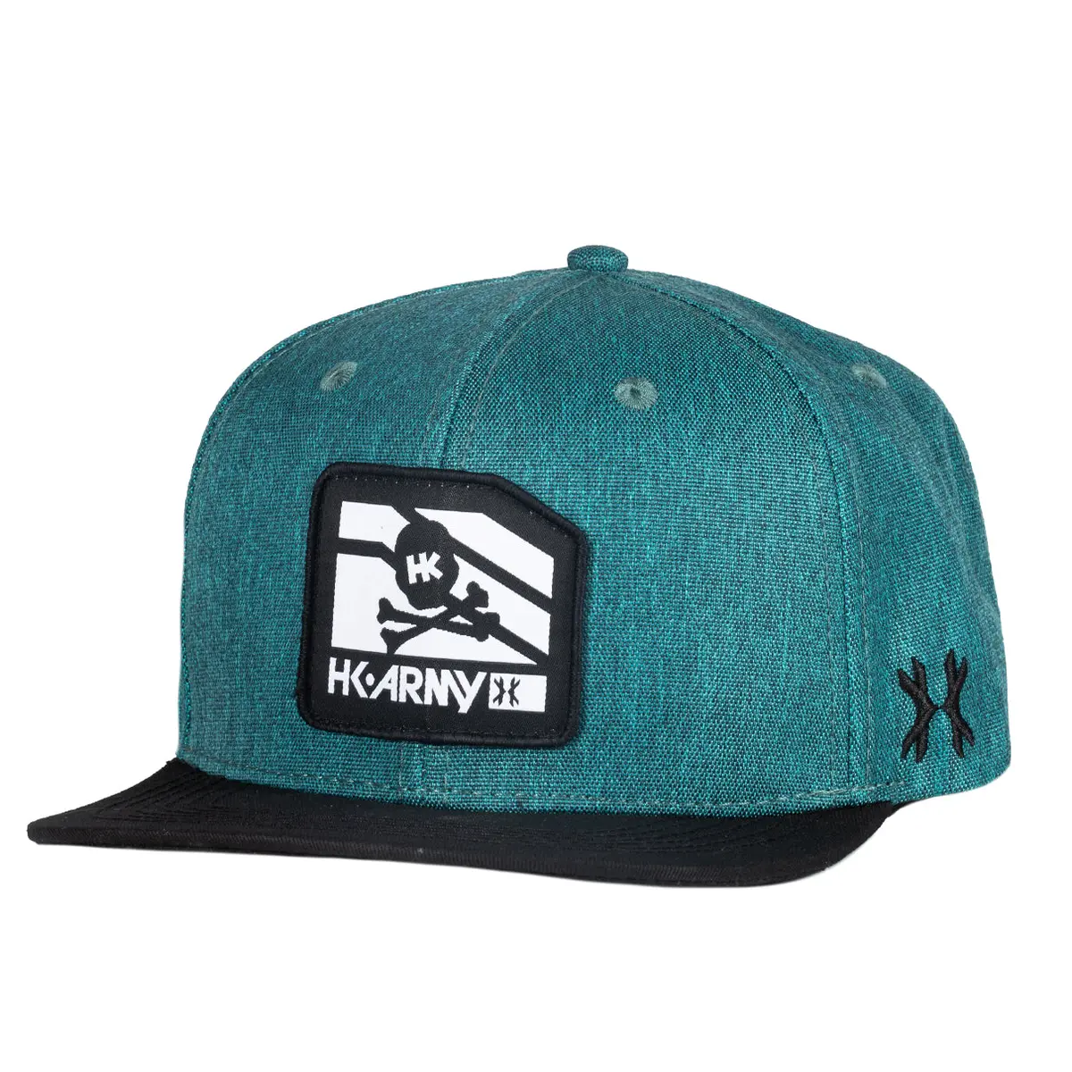 Hk Army Clip Snapback Hat - Black/Teal 1
