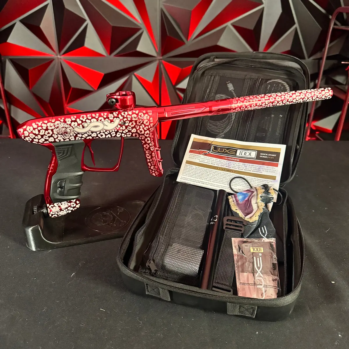 Used Dlx Luxe Idol Paintball Gun - Polished Red Joy Division 1