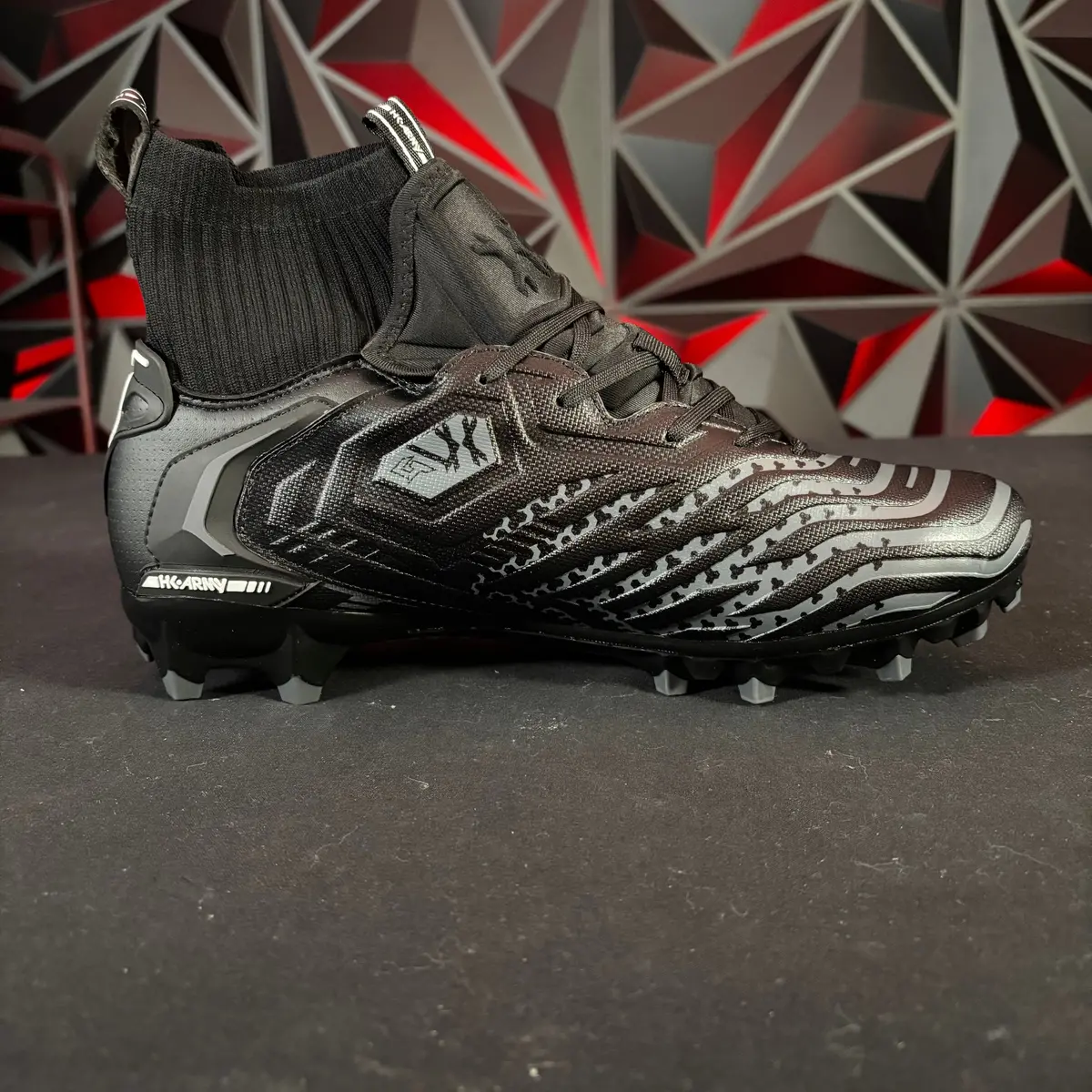 Used Hk Army Diggerz Paintball Cleats - Black/Grey - Size 12 1
