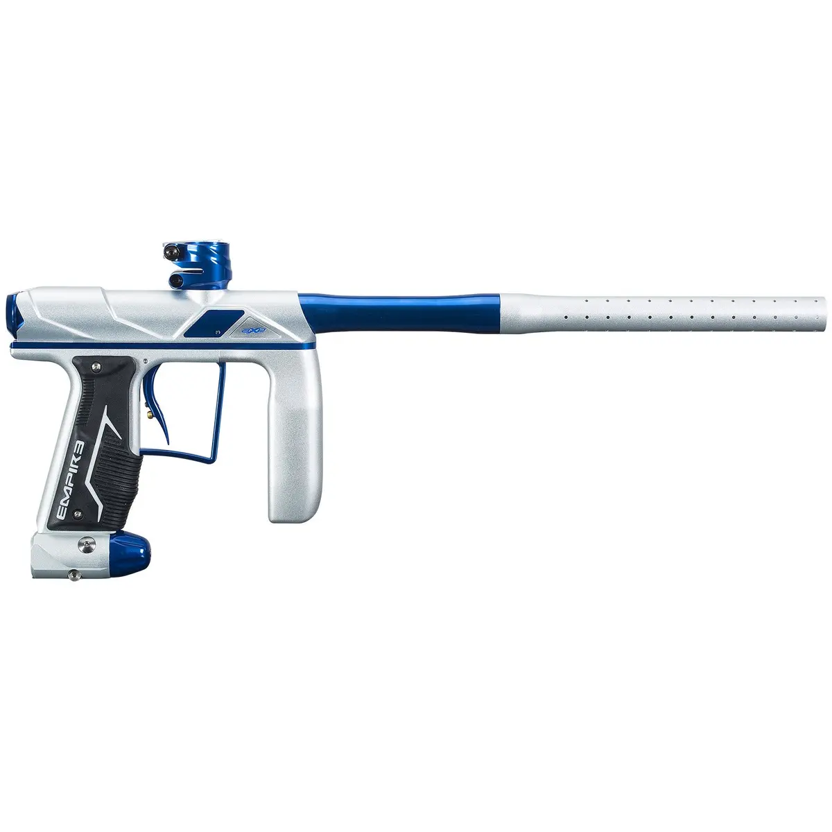 Empire Axe Pro Paintball Marker - Dust Silver / Polished Blue 1