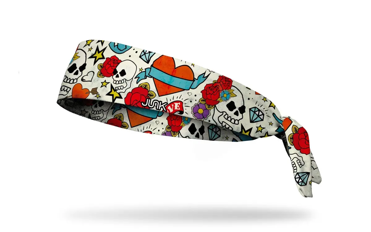 Wreckless Hearts Flex Tie Headband 1