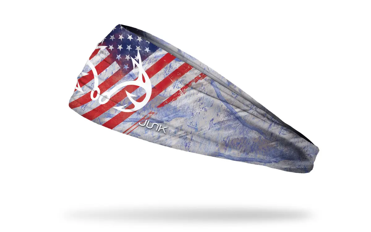 Realtree¨ Fishing American Flag Camo Big Bang Lite Headband 1