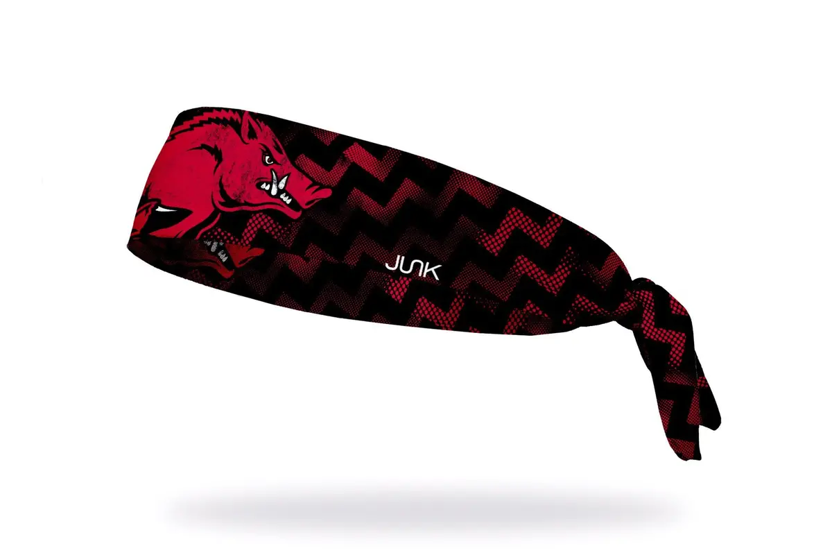 University Of Arkansas: Big Red Flex Tie Headband 1