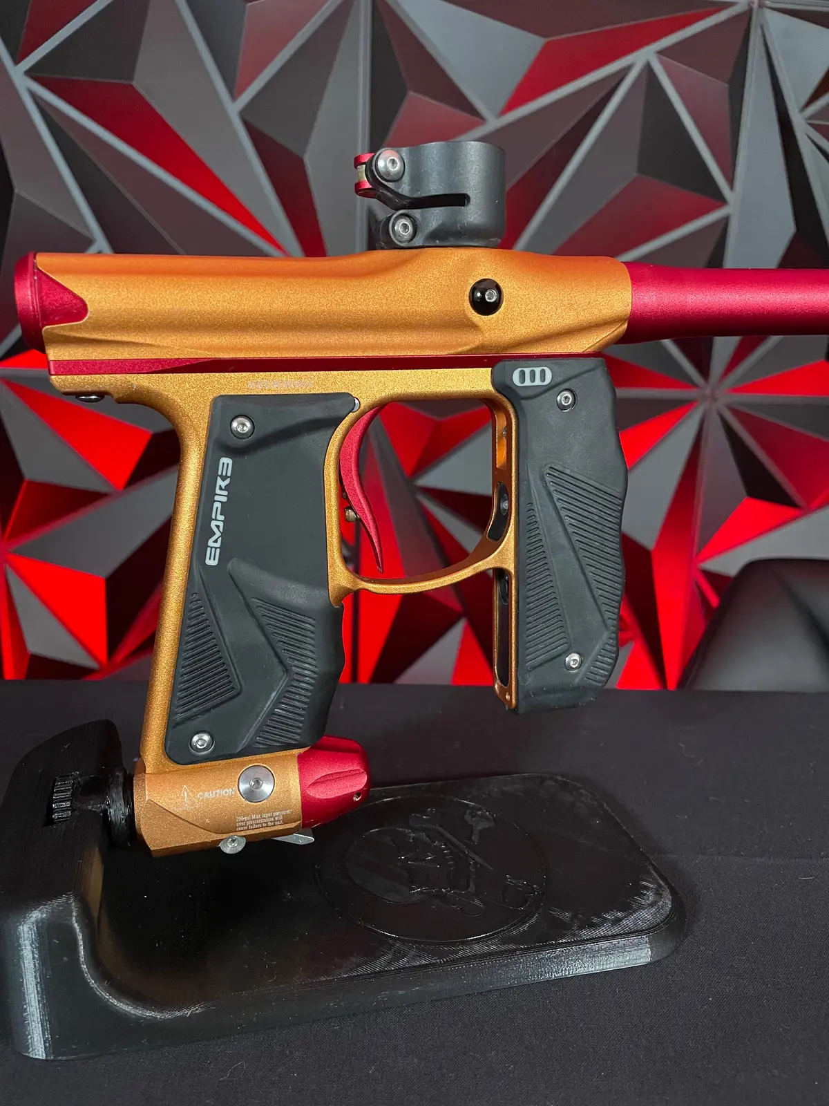 Used Empire Mini Gs Paintball Gun - Dust Orange / Dust Red 1