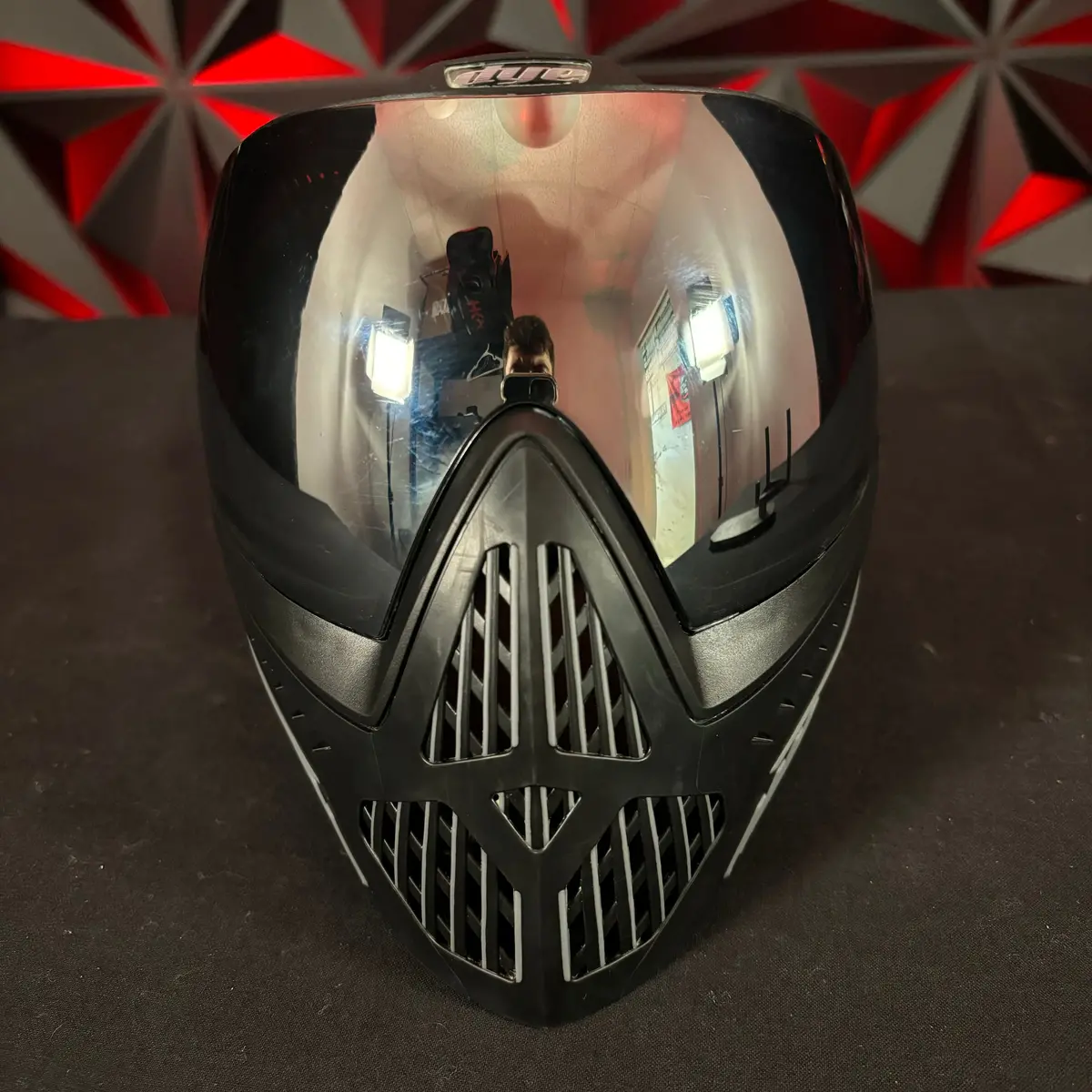 Used Dye I5 Paintball Mask - Black W/Mirrored Lens (Installed) 1