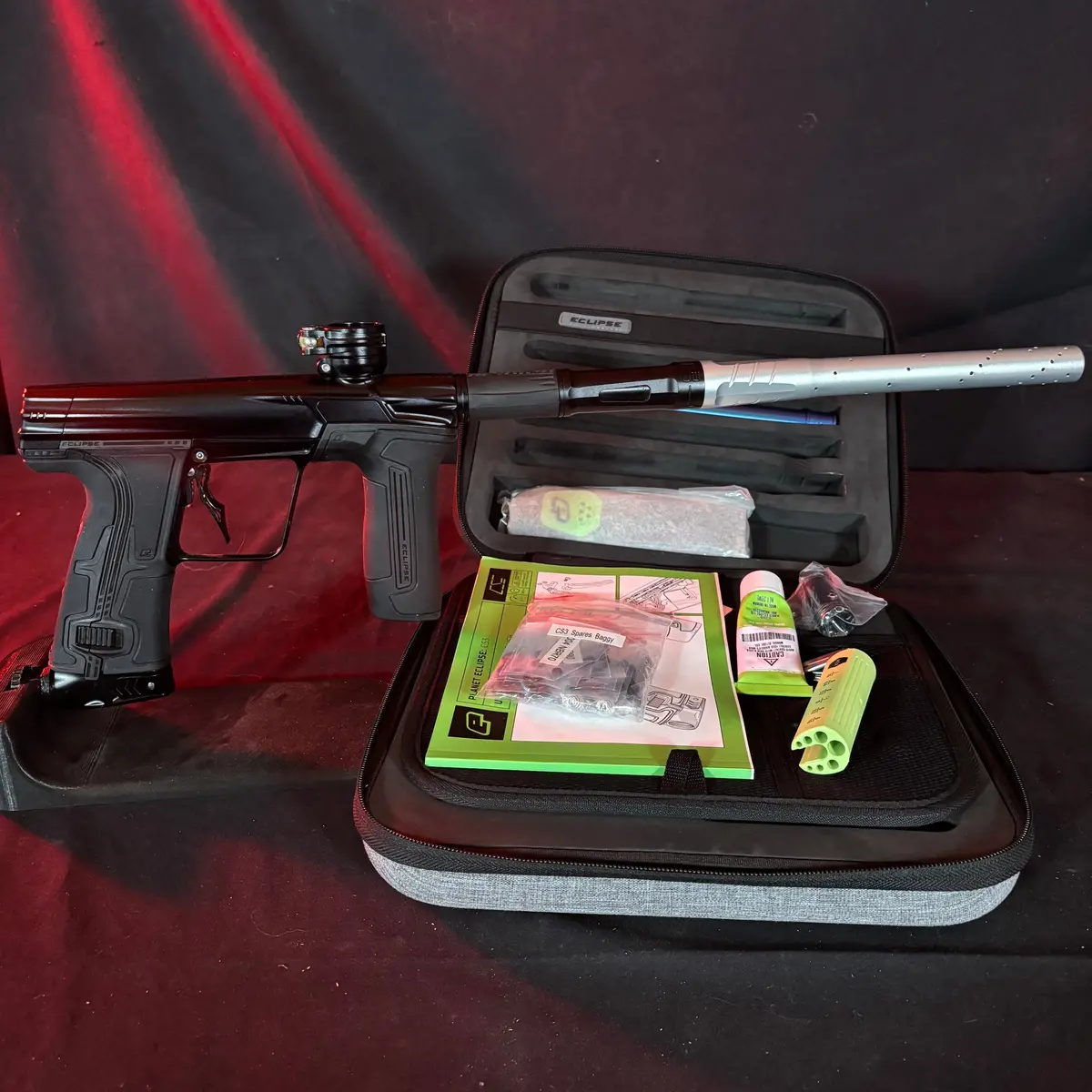 Used Planet Eclipse Cs3 Paintball Gun - Midnight W/ Silver S63 Tip 1