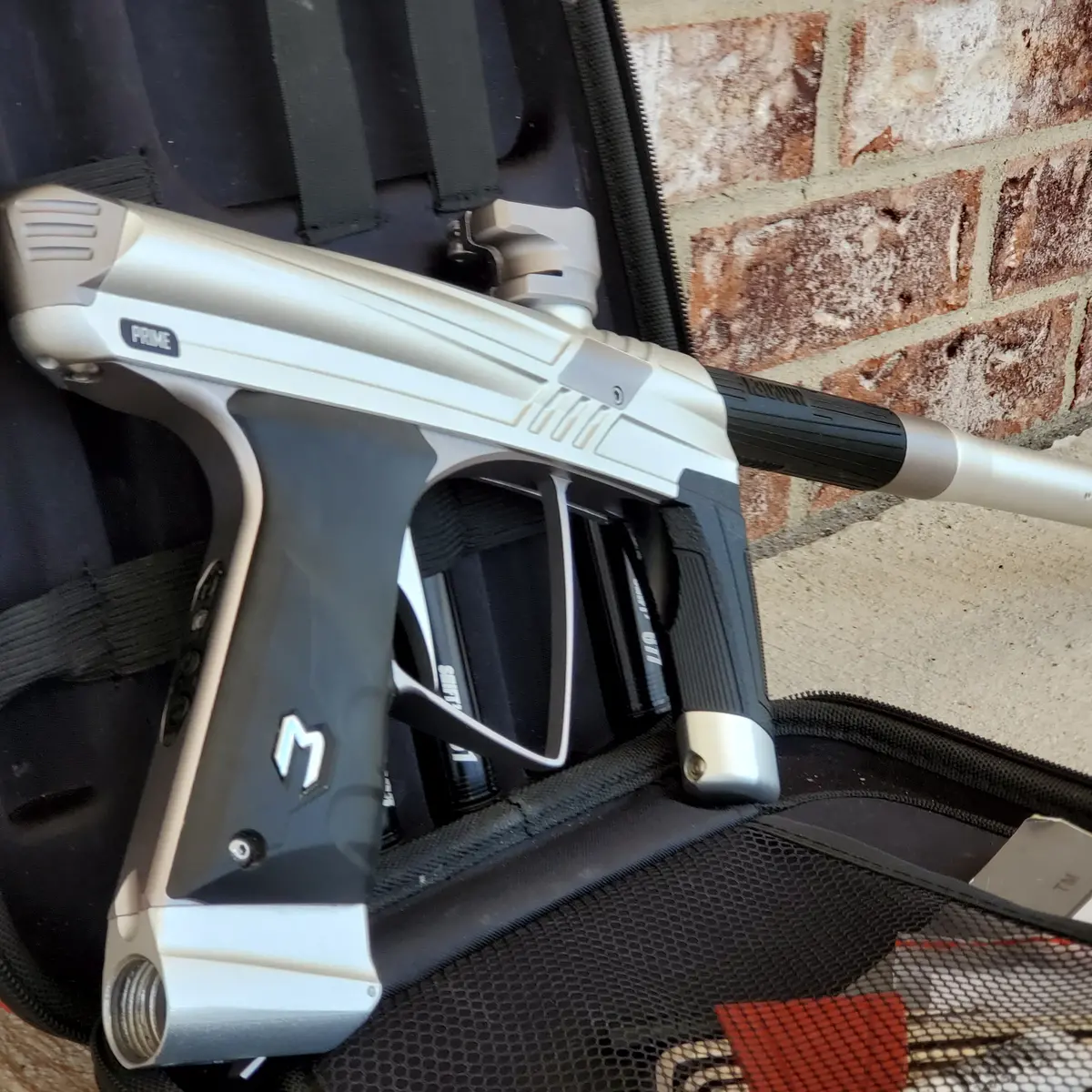 Used Macdev Prime Paintball Marker - Silver / Grey 1