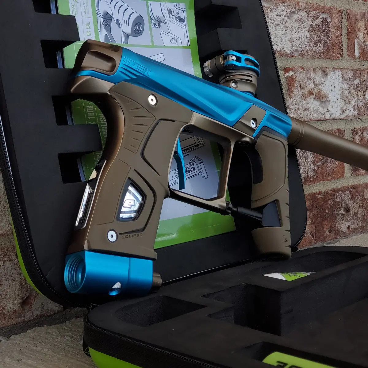 Planet Eclipse Gtek 160R Paintball Gun - Teal / Bronze 1