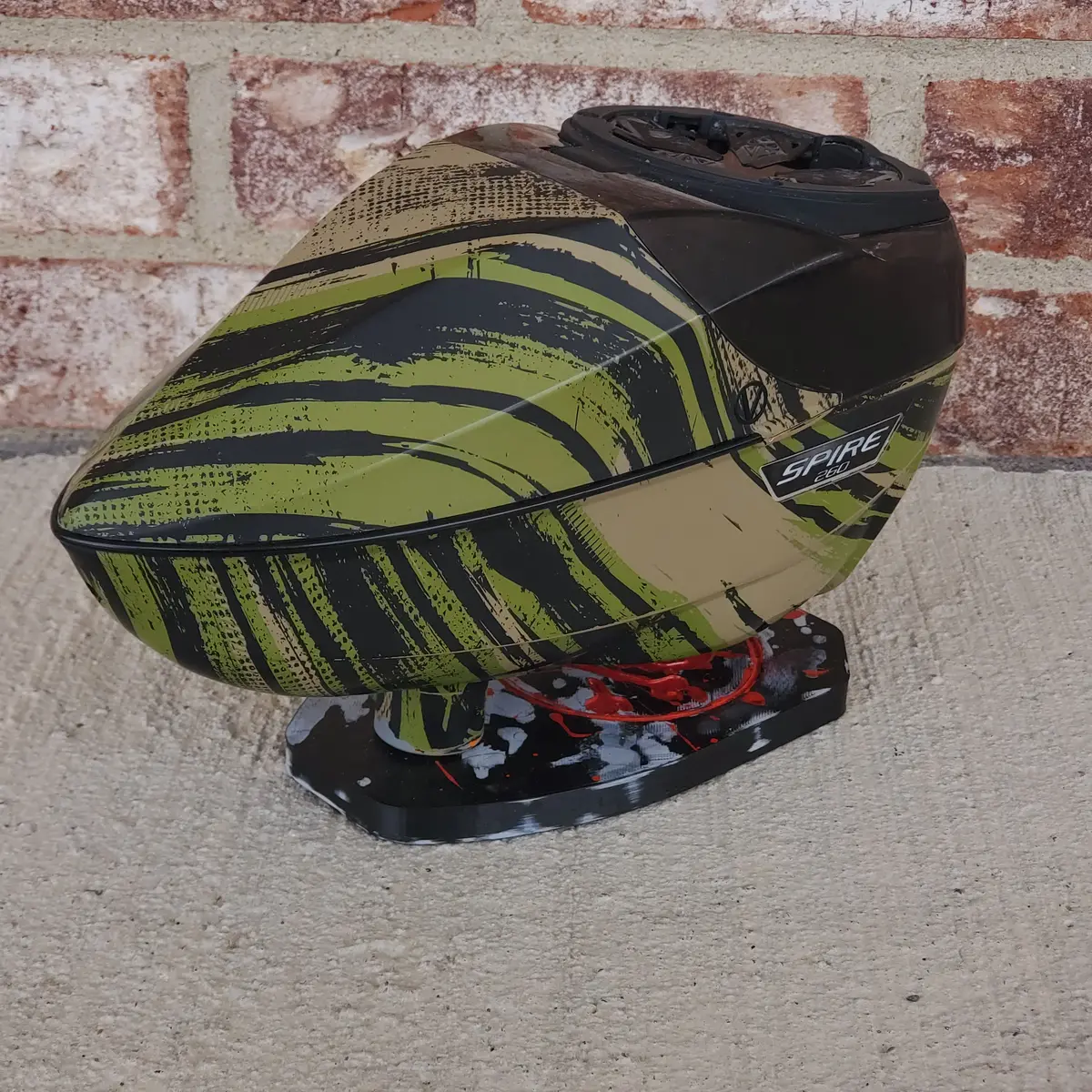 Used Virtue Spire 260 Paintball Loader - Tiger Stripe 1