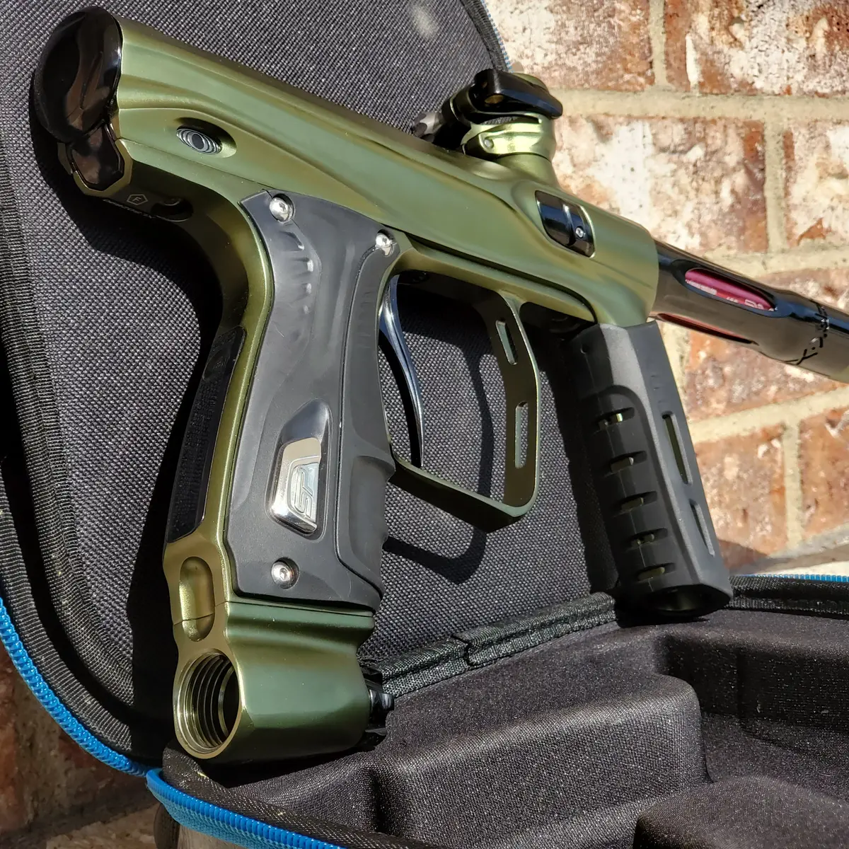 Used Shocker Xls Paintball Gun - Olive 1