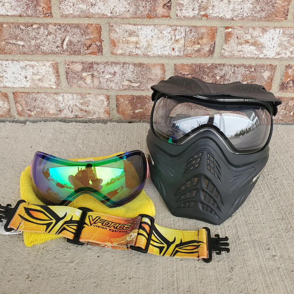 Used V-Force Grills Paintball Mask - Black 1