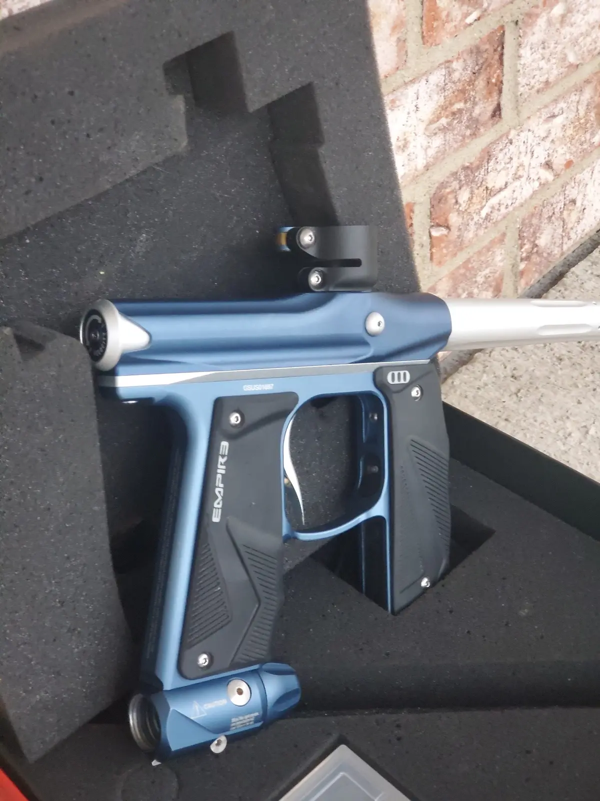 Used Empire Mini Gs Paintball Gun - Navy  / Silver 1