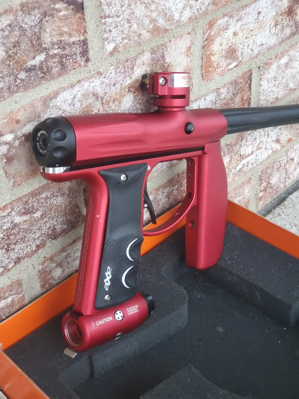 Used Empire Axe Paintball Gun - Red/Black 1