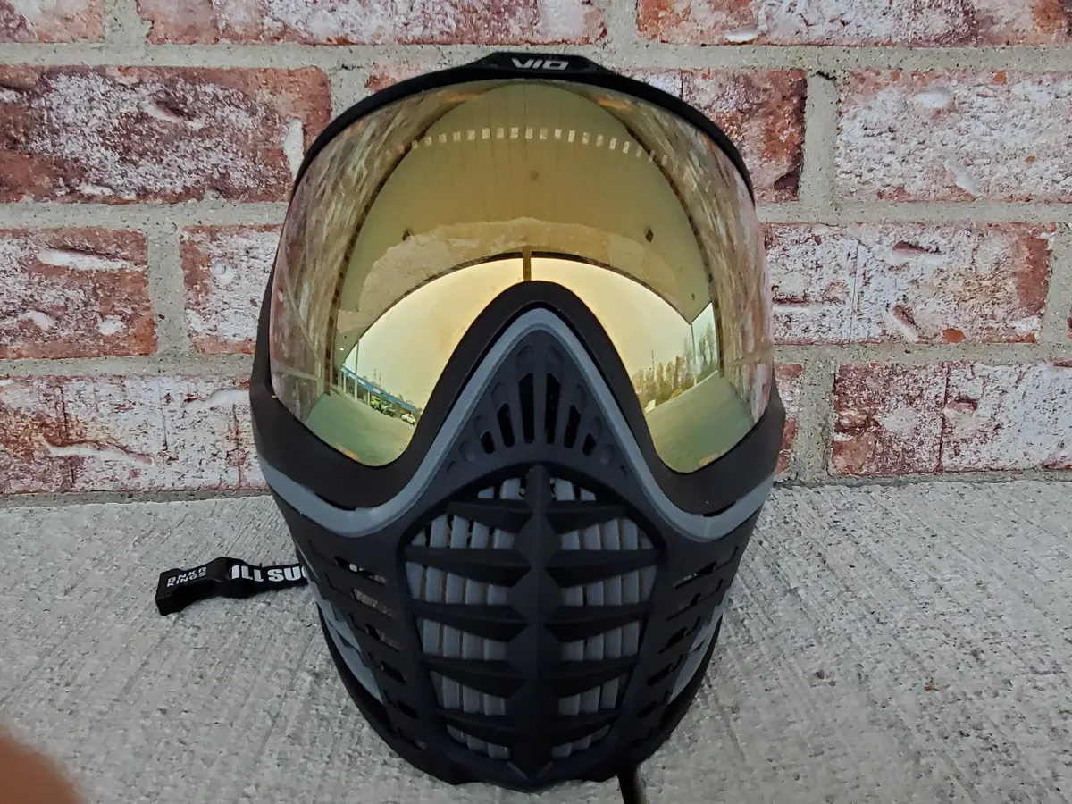 Used Virtue Vio Contour 2 Paintball Mask- Black / Grey 1