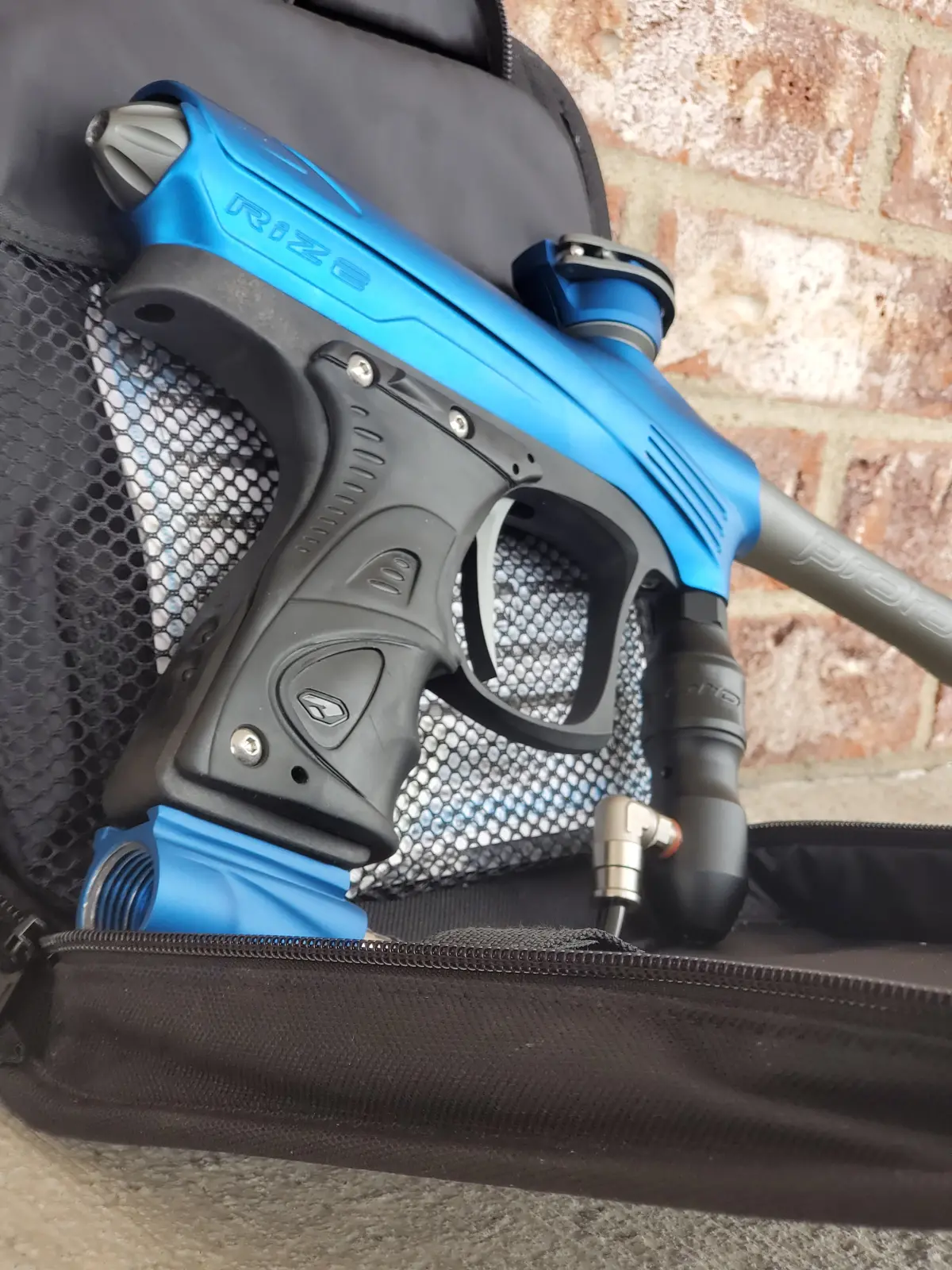 Used Dye Rize Maxxed Paintball Gun - Blue / Grey 1