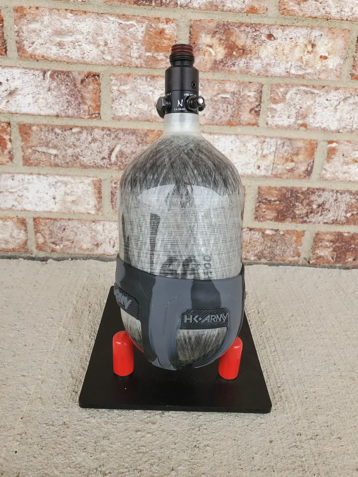 Used Ninja Lite 68/4500 Paintball Tank - Clear 1