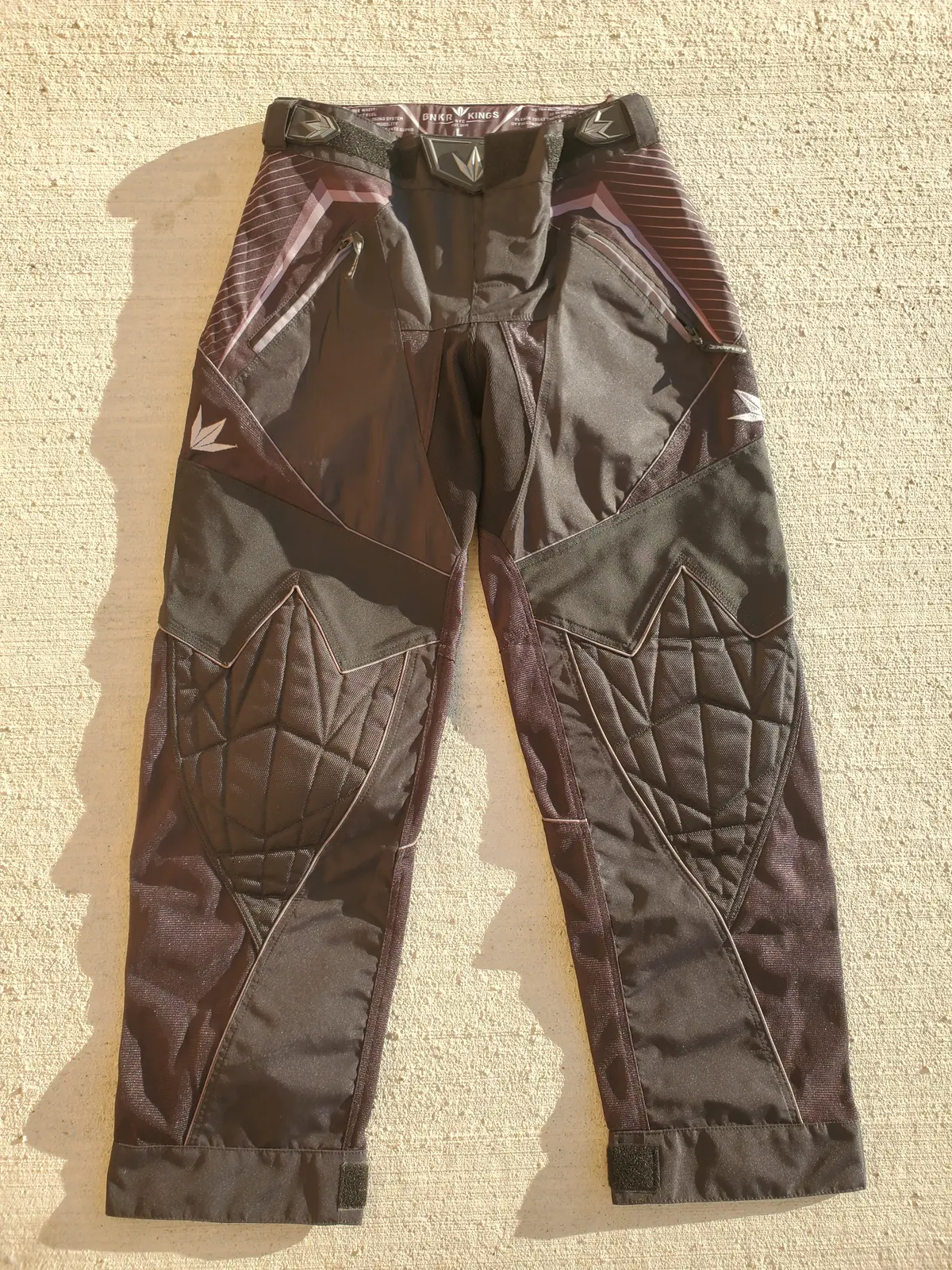 Used Bunker Kings V2 Supreme Paintball Pants - Black - Size L 1