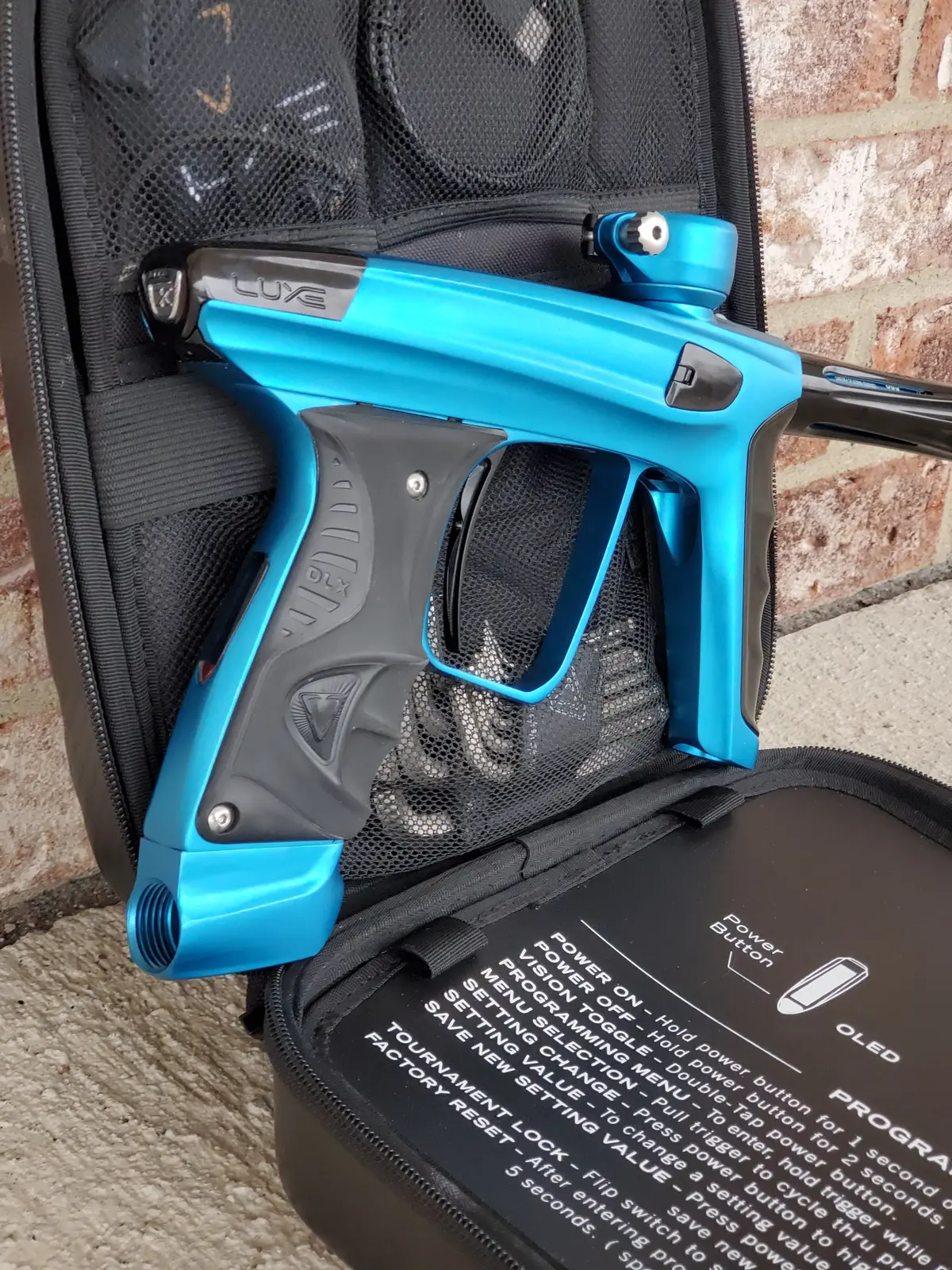 Used Dlx Luxe X Paintball Gun - Teal / Black 1