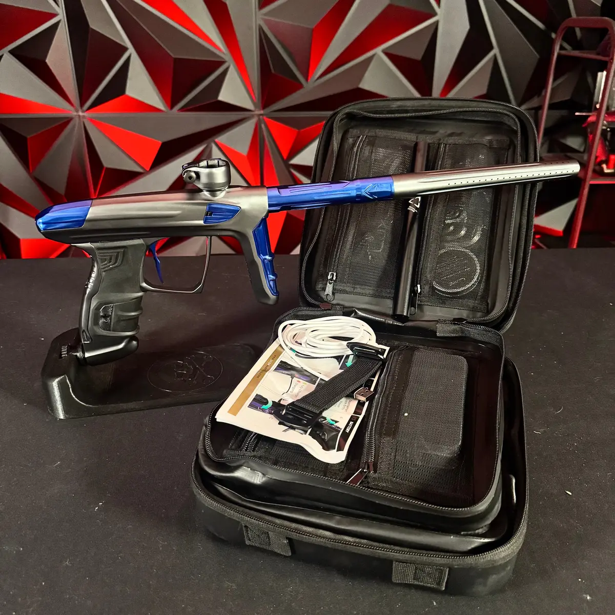 Used Dlx Luxe Idol Paintball Gun - Dust Pewter/Polished Blue 1