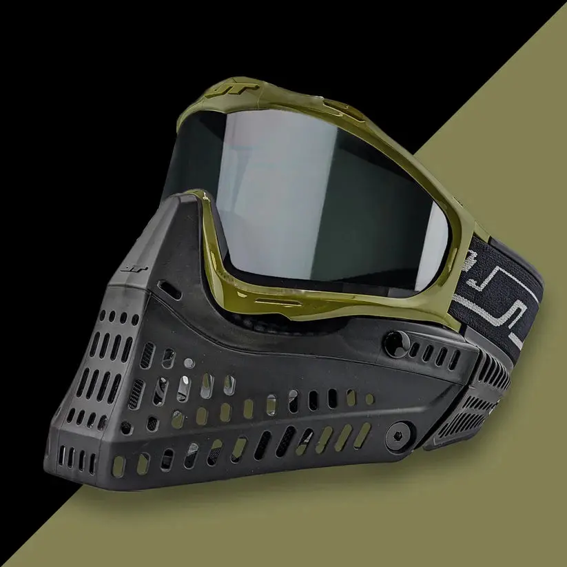 Jt Proflex Paintball Mask - Olive Frame Black W/Clear Lens 1