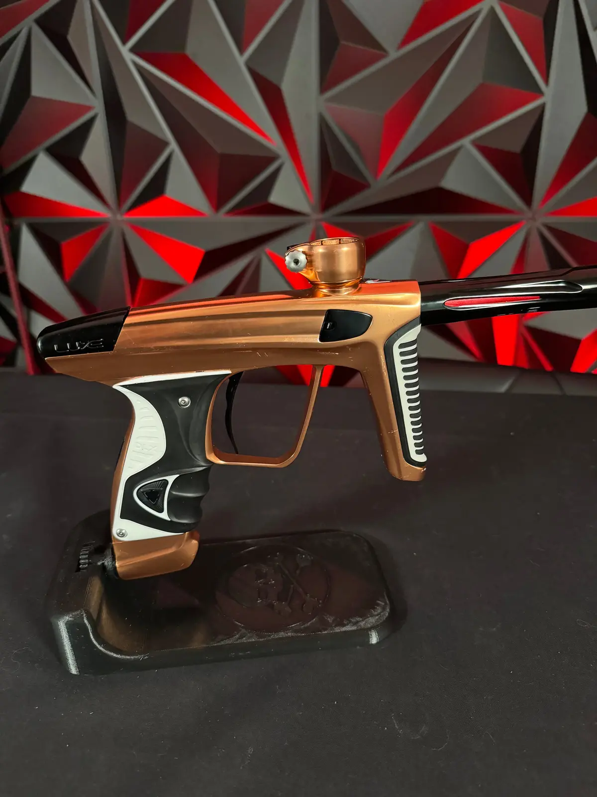 Used Dlx Luxe X Paintball Gun - Copper 1